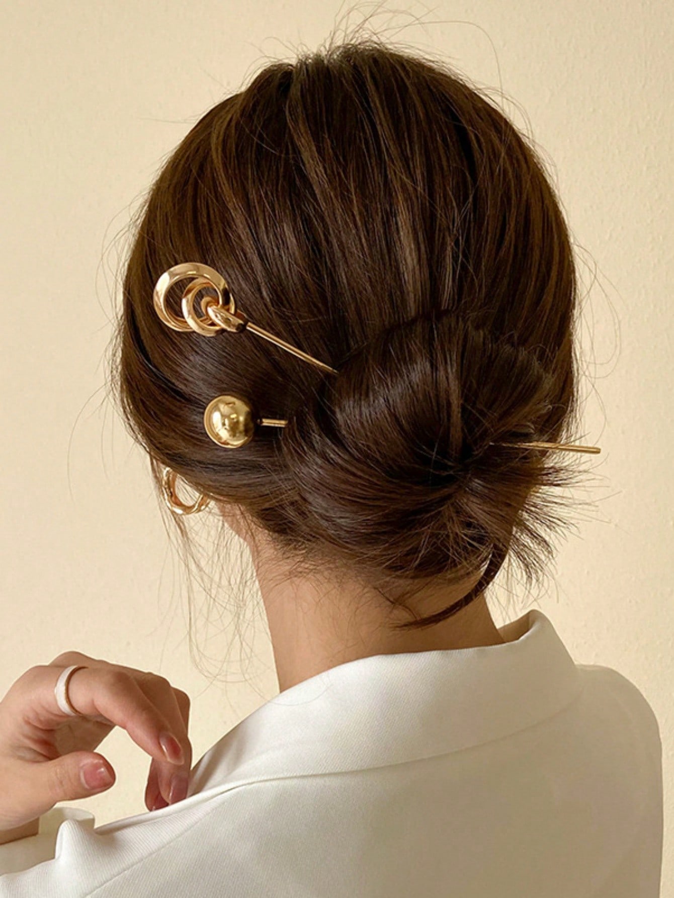 Travel Accessories Bunnings - 2pcs simple metal hairpin Hair Pin