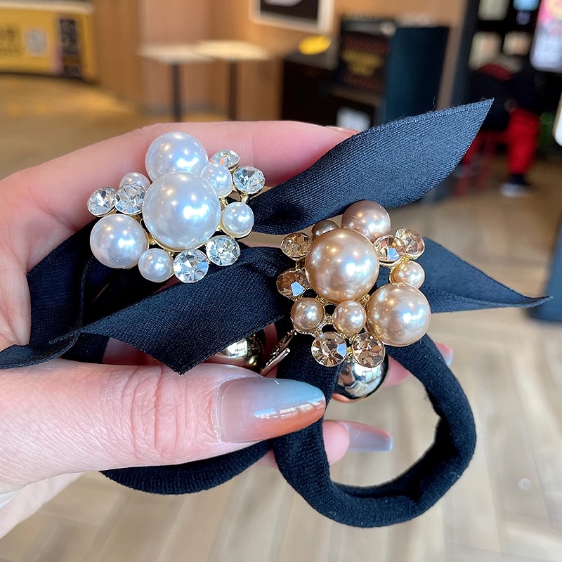 Travel Accessories Bunnings - Elegant Pearl Bow Hair Tie, Sweet
