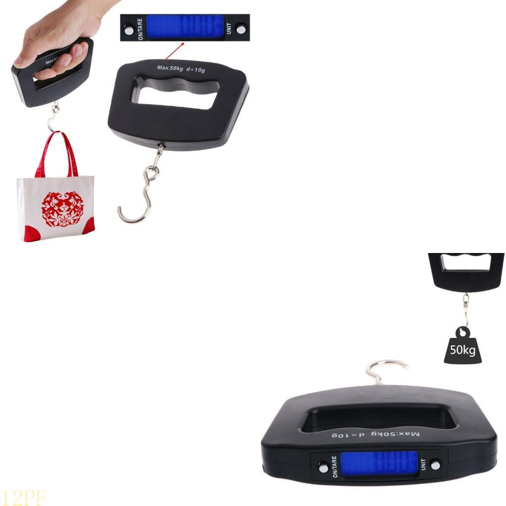 Luggage Scale Hanging - Cân cá 12PF 110lb/50kg Đèn nền