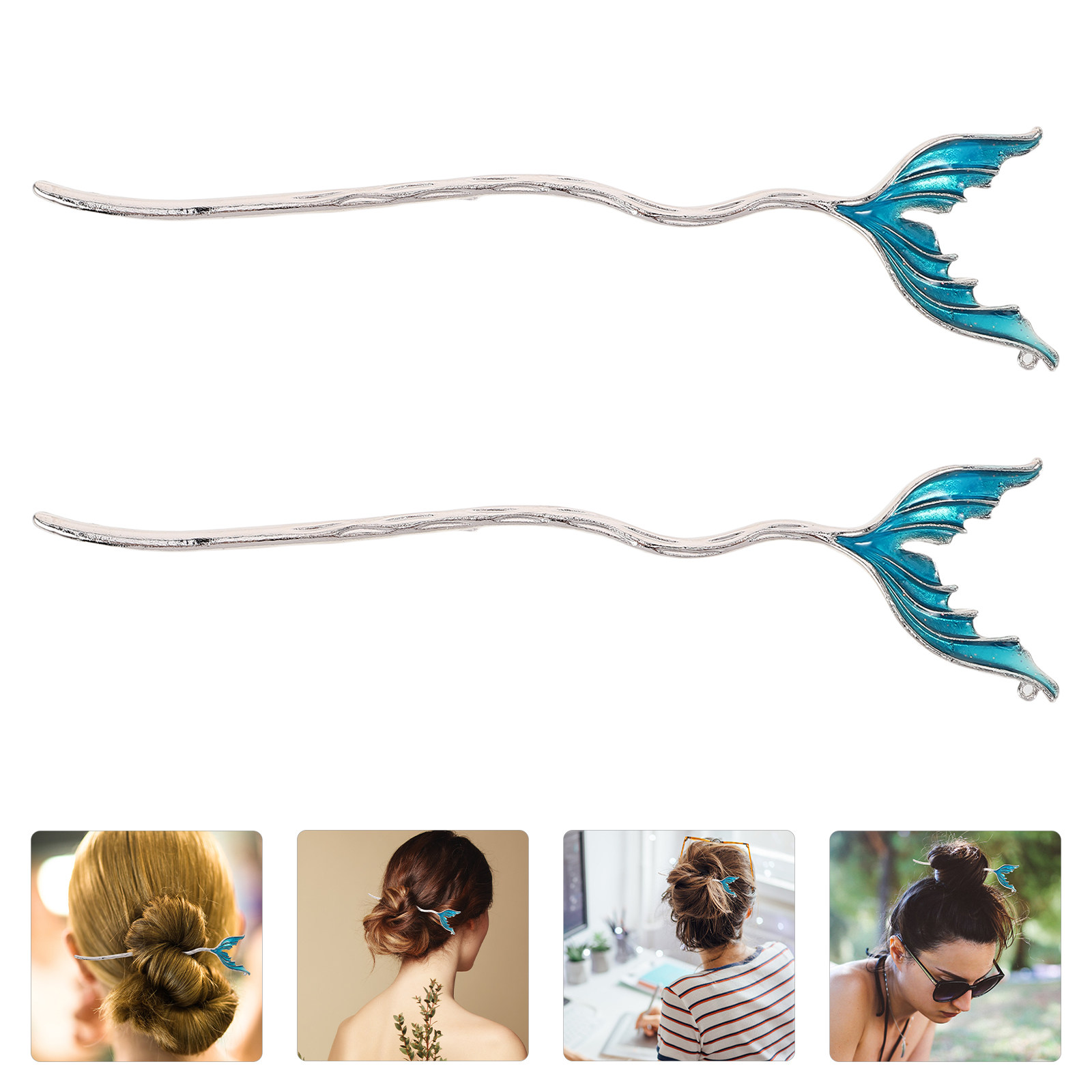Travel Accessories Bunnings - 2Pcs Artistic Fishtail Hairpins Chinese Style