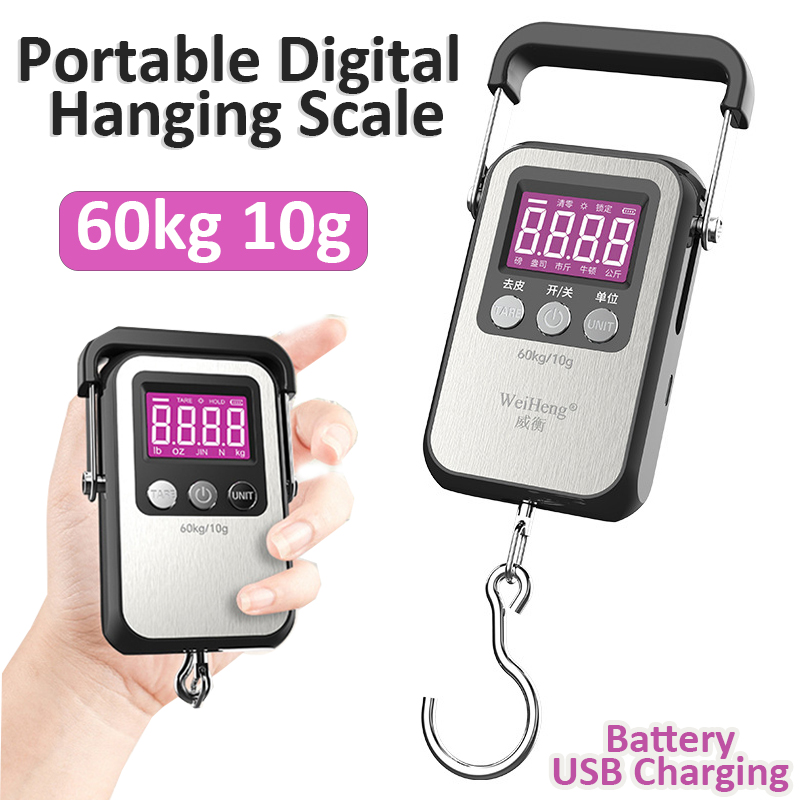 Luggage Scale Hanging - Portable Digital Weight Scale 60kg 10g
