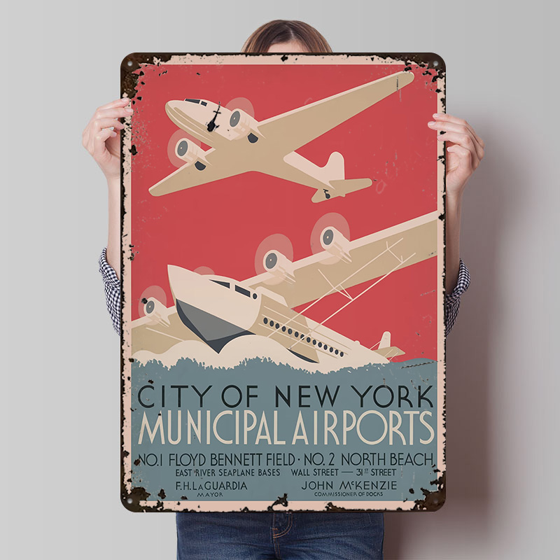 Travel Accessories New York - Vintage NYC New York Airports Travel