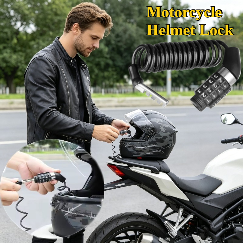 Cable Lock Combination - Durable Helmet Lock Mini 4 -
