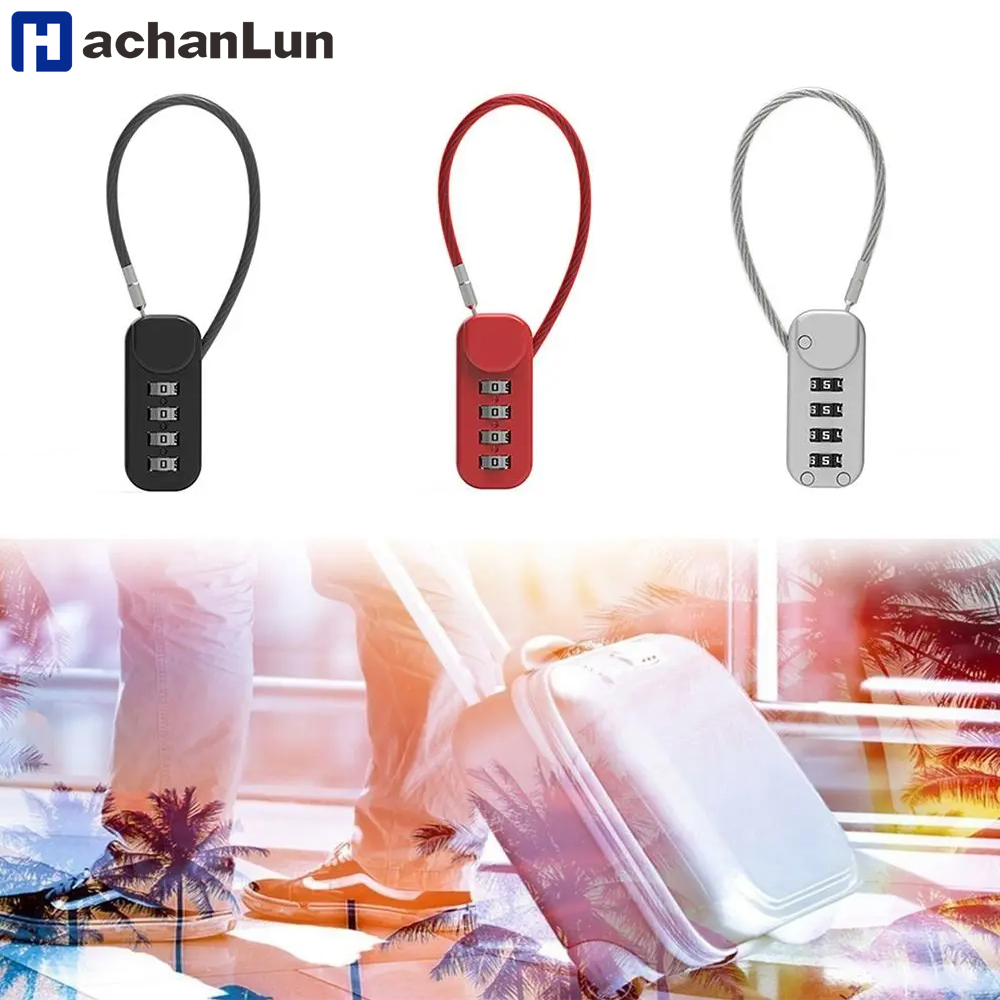Cable Lock Combination - Zinc alloy 4 Digit Password Lock