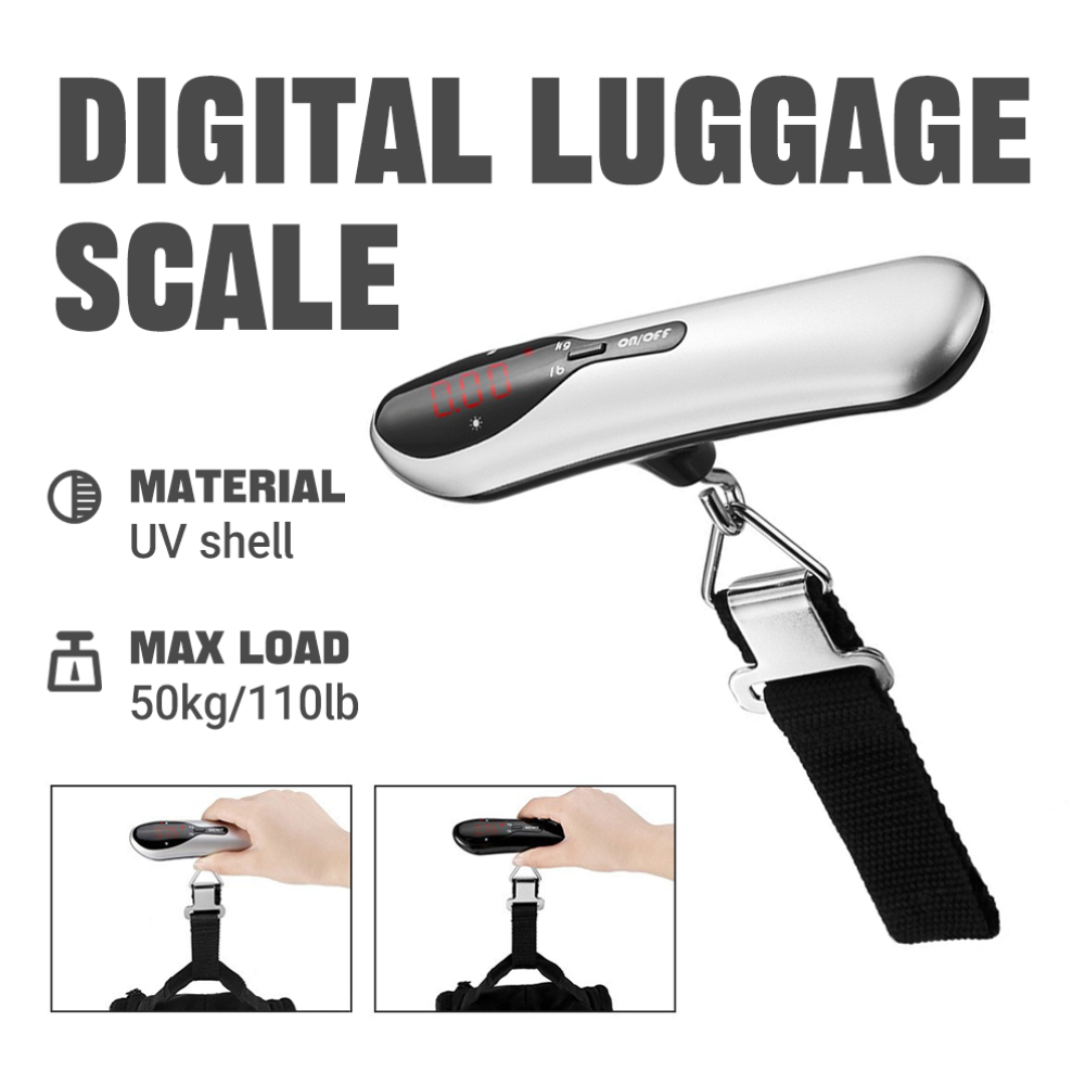 Portable 50kg/110lb Digital Lu - đánh giá và giá Luggage Scale Hanging