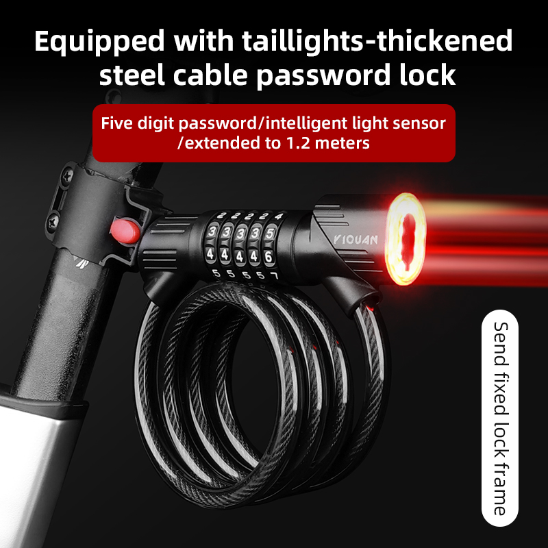 Bicycle Steel Cable Lock 1.2m  - đánh giá và giá Cable Lock Combination
