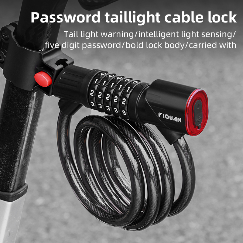 Bicycle Steel Cable Lock 1.2m  - đánh giá và giá Cable Lock Combination
