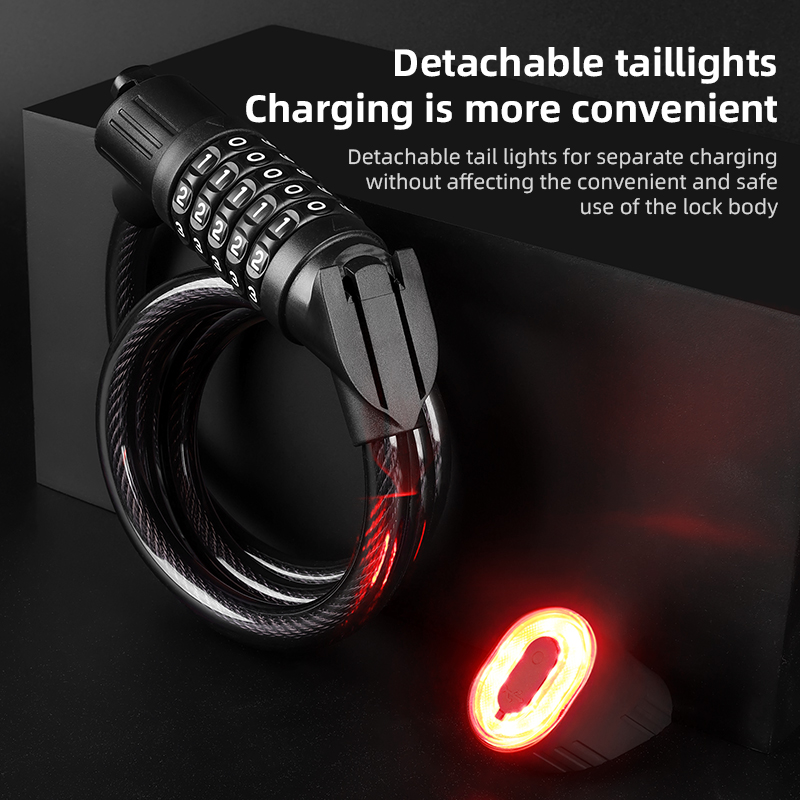 Bicycle Steel Cable Lock 1.2m  - đánh giá và giá Cable Lock Combination