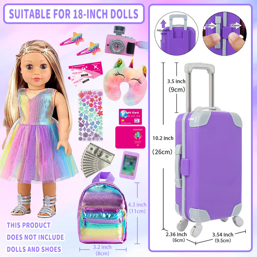 18inch Doll Clothes and Access - đánh giá và giá Travel Accessories For Girls