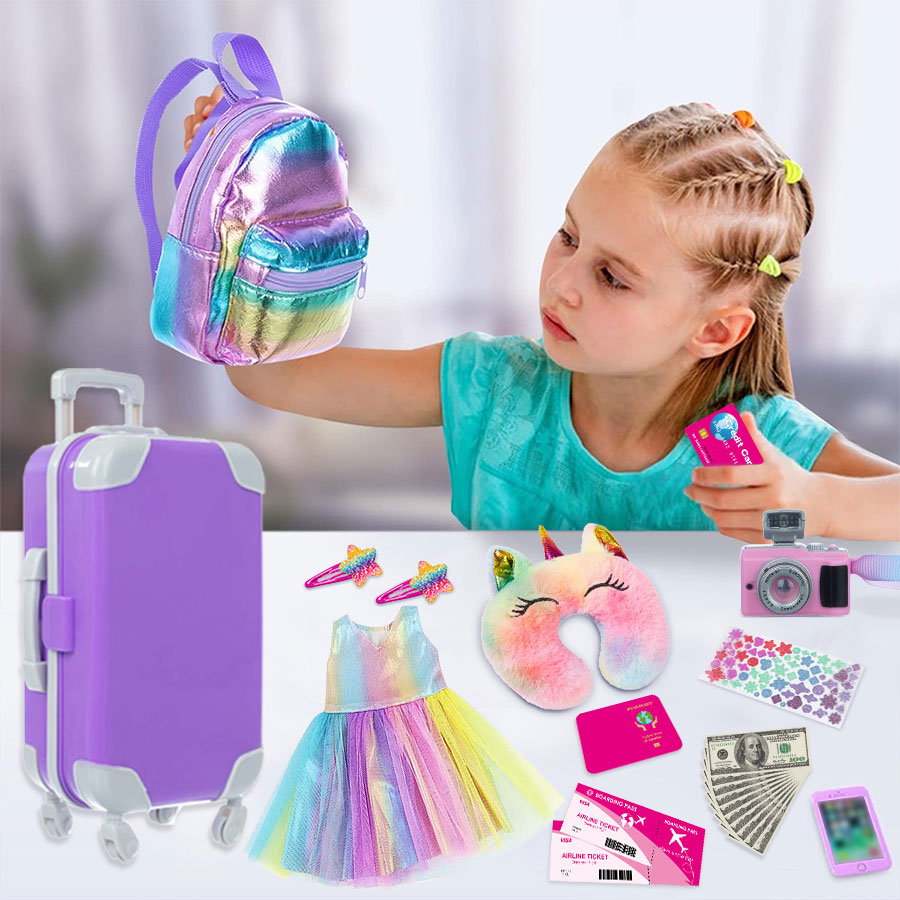 18inch Doll Clothes and Access - đánh giá và giá Travel Accessories For Girls