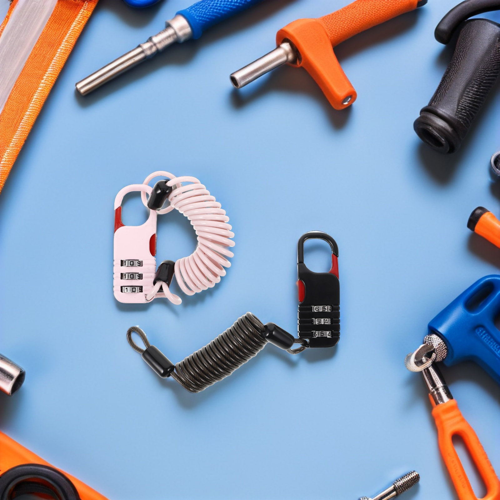 2 Pcs Bike Lock Anti Theft Han - đánh giá và giá Cable Lock Combination