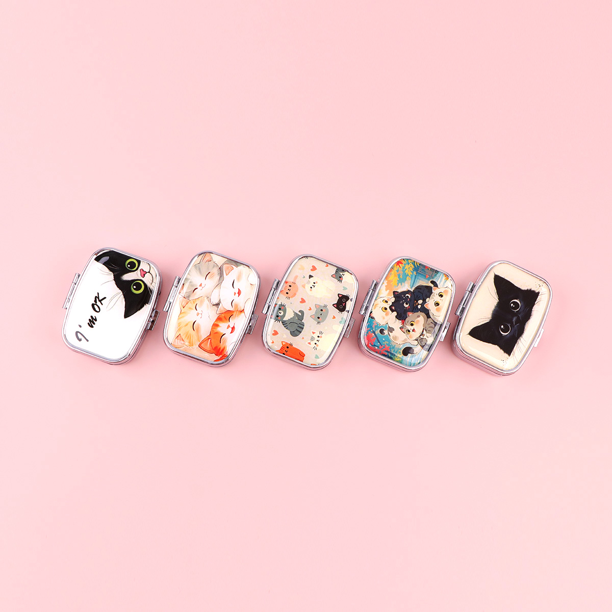 Black Cat Pill Boxes Cartoon A - đánh giá và giá Travel Accessories Jewelry