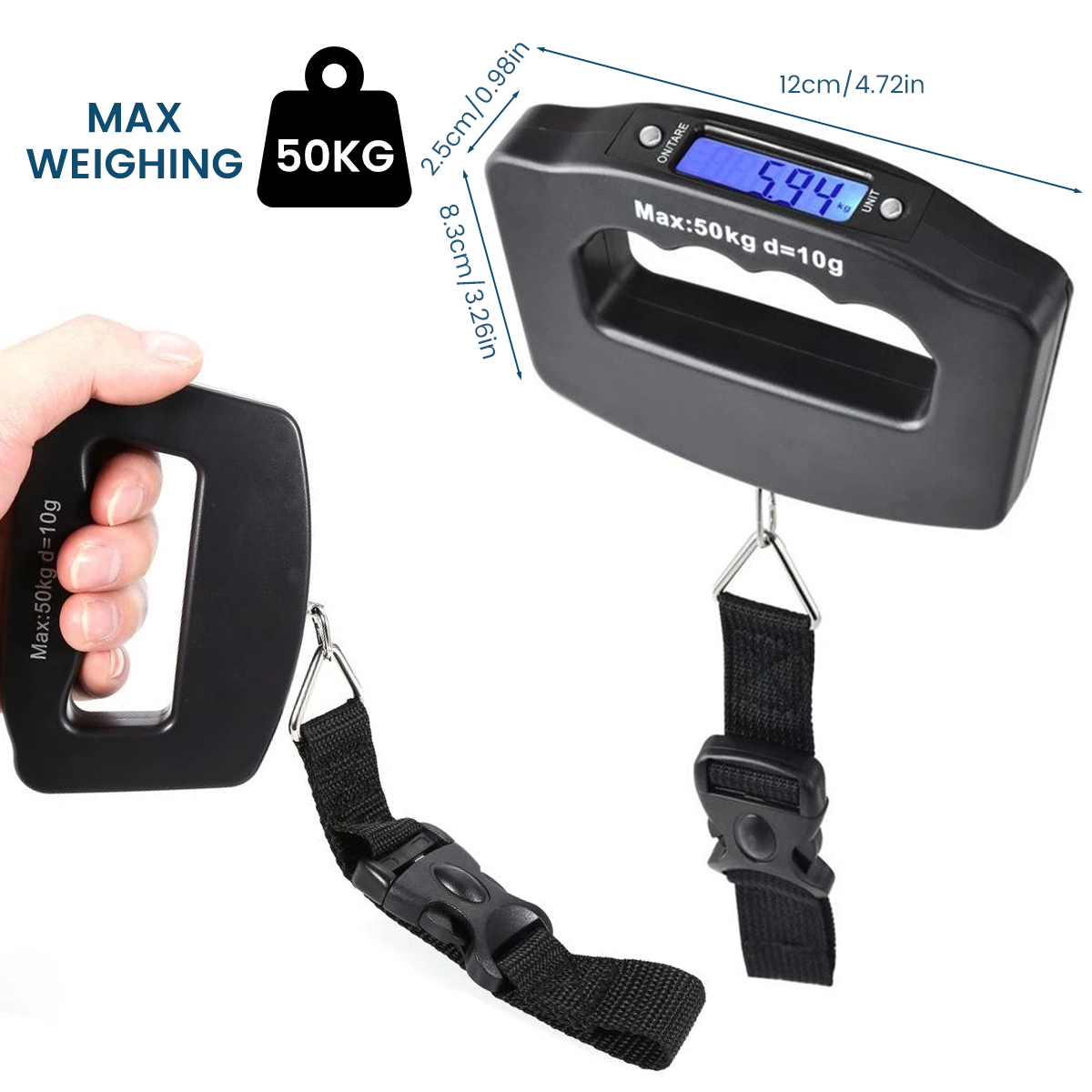 50kg Digital Luggage Scale Ele - đánh giá và giá Luggage Scale Hanging