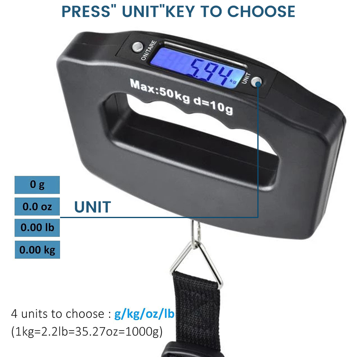 50kg Digital Luggage Scale Ele - đánh giá và giá Luggage Scale Hanging