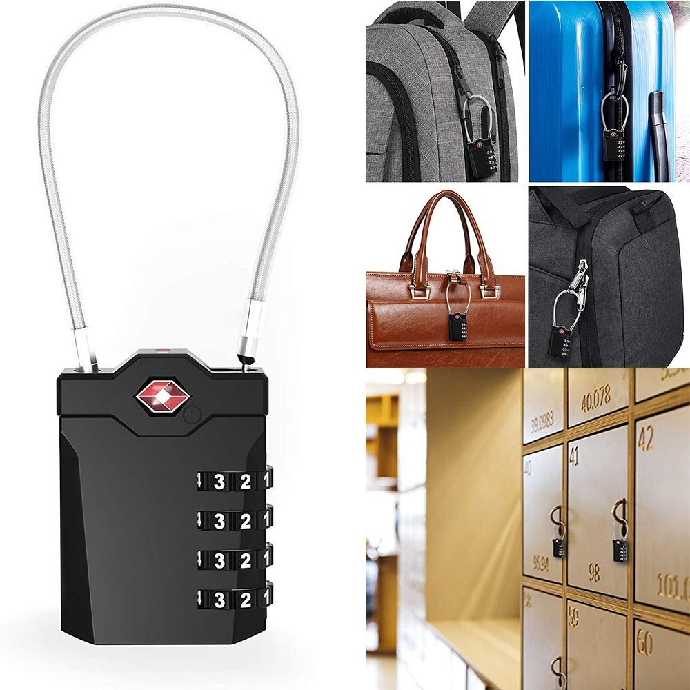 High Security Cable Luggage Lo - đánh giá và giá Cable Lock Combination