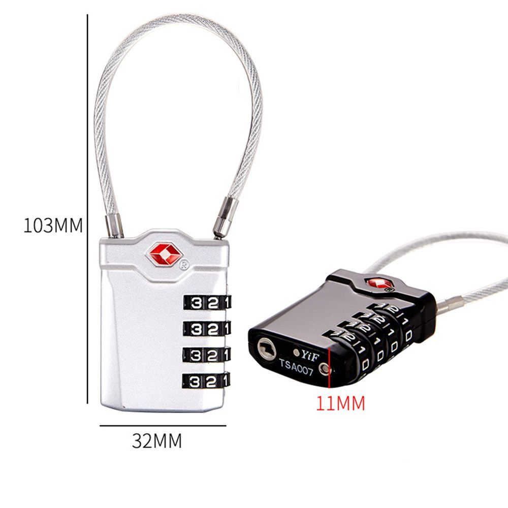 Waterproof Small Padlock Cable - đánh giá và giá Cable Lock Combination