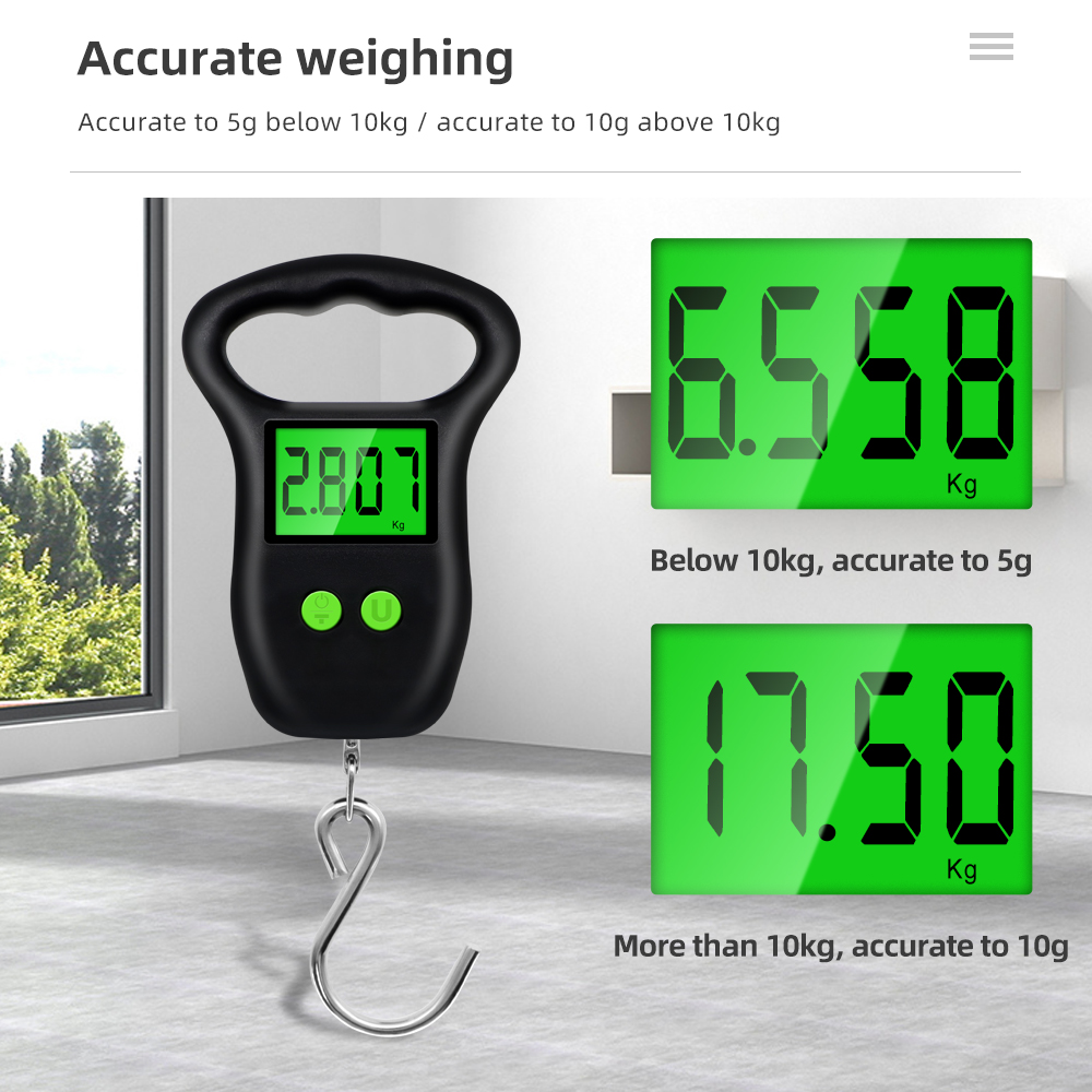 50Kg X 10G Điện Tử Treo Cân  - đánh giá và giá Luggage Scale Hanging