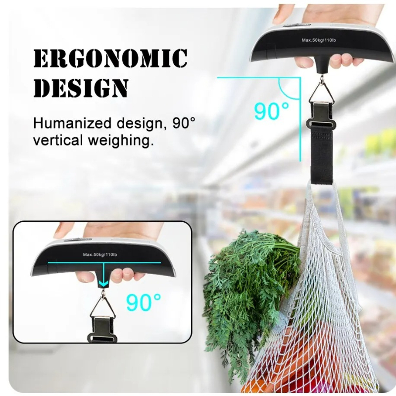 1pcs LCD Display 110lb/50kg El - đánh giá và giá Luggage Scale Hanging