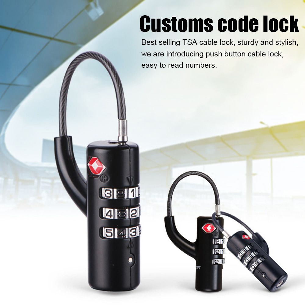 Waterproof Small Padlock Porta - đánh giá và giá Cable Lock Combination