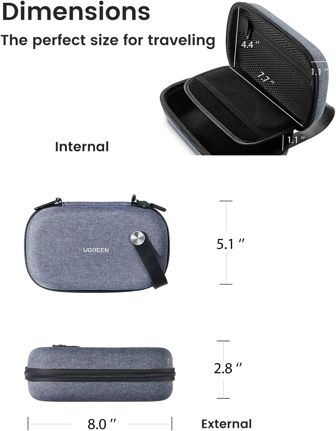UGREEN Electronics Travel Orga - đánh giá và giá Travel Accessories Organizer Case