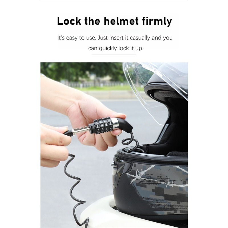 Durable Helmet Lock Mini 4 - D - đánh giá và giá Cable Lock Combination