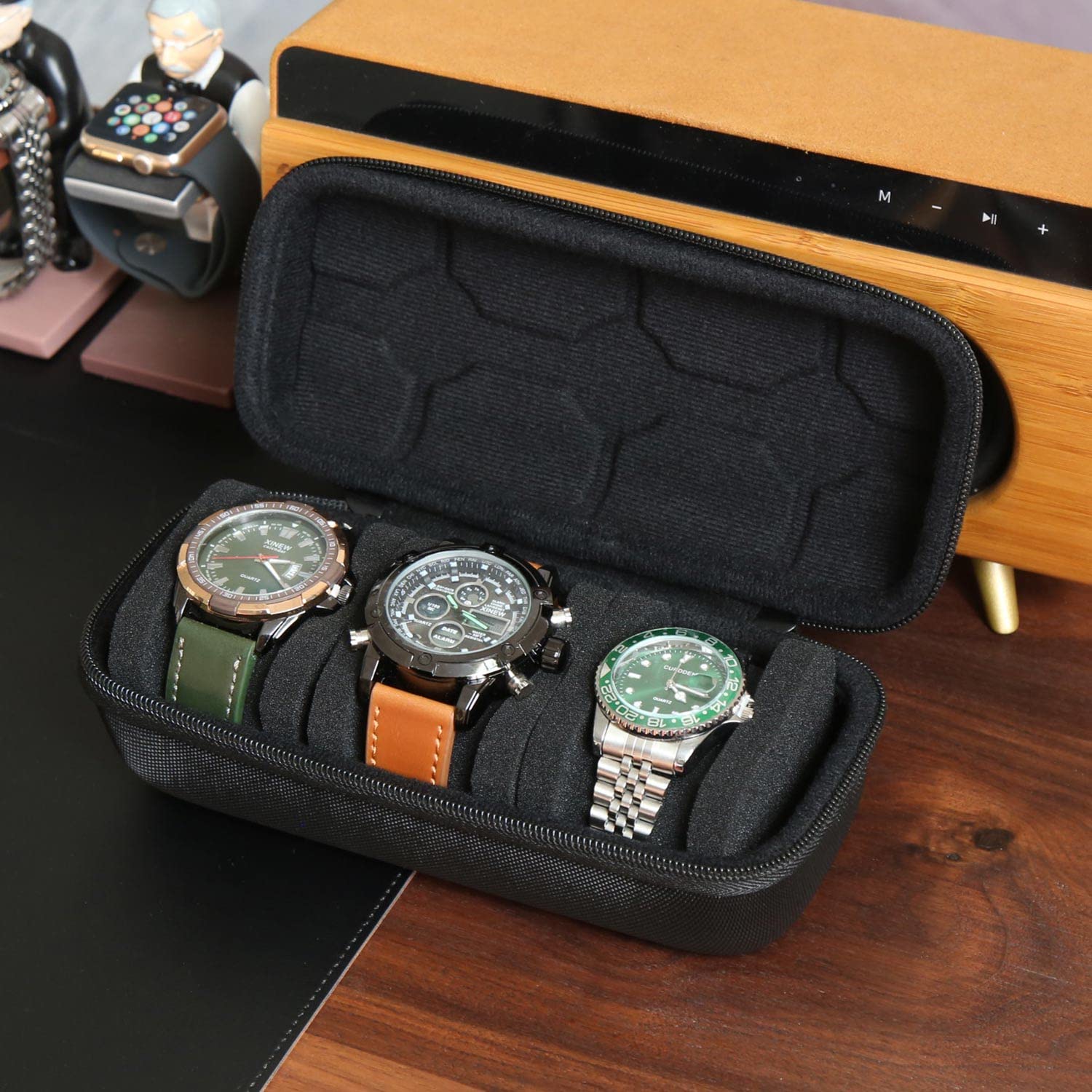 Watch Box Organizer For Men or - đánh giá và giá Travel Accessories Organizer Case