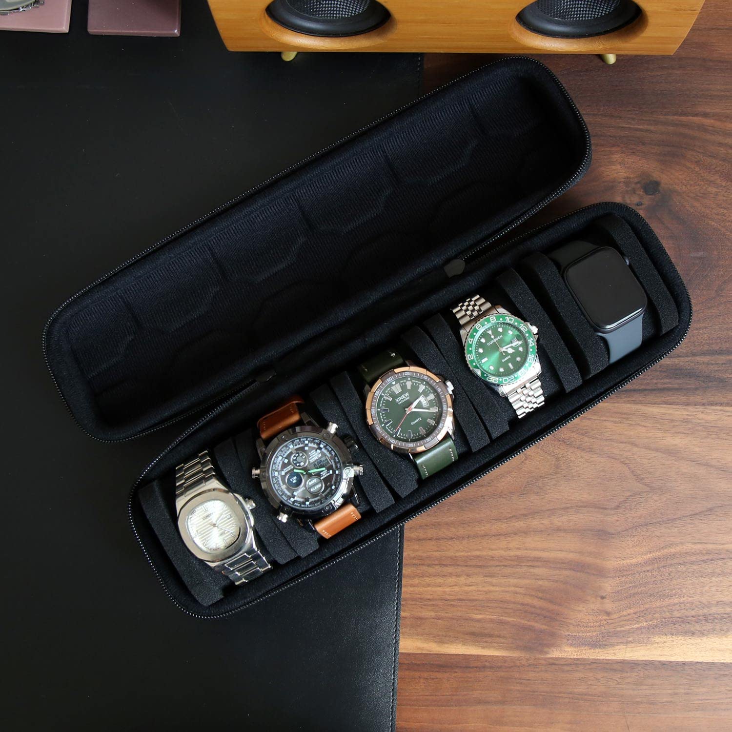 Watch Box Organizer For Men or - đánh giá và giá Travel Accessories Organizer Case