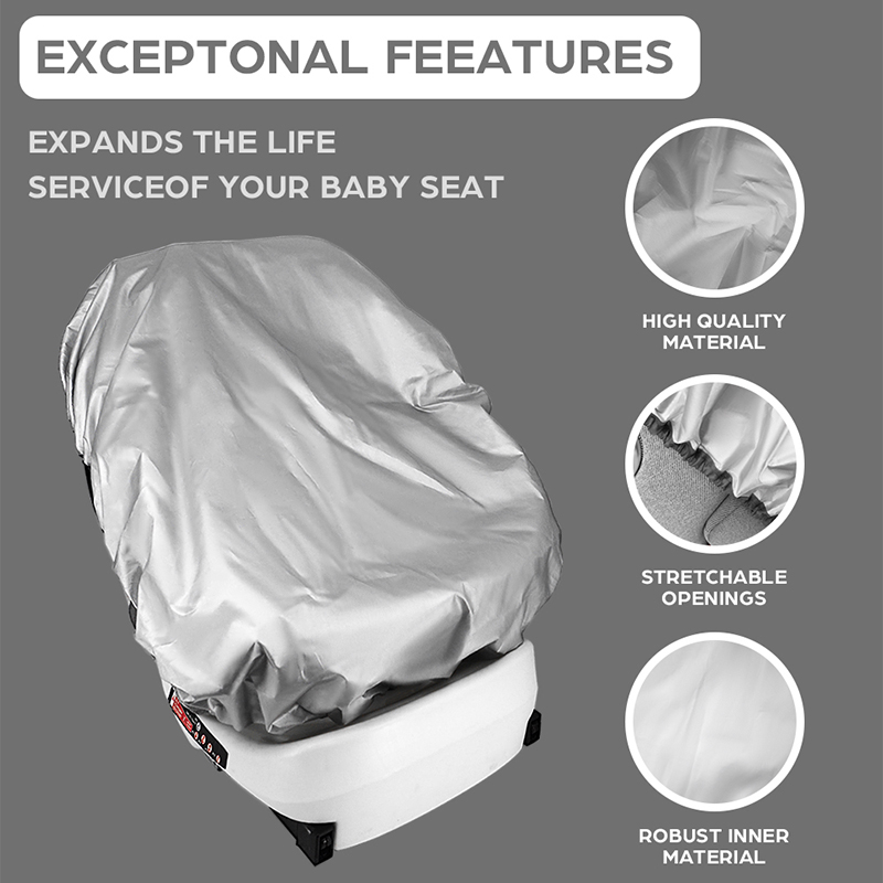 1PC Silver  Baby Car Seat Sun  - đánh giá và giá Travel Accessories For 1 Year Old