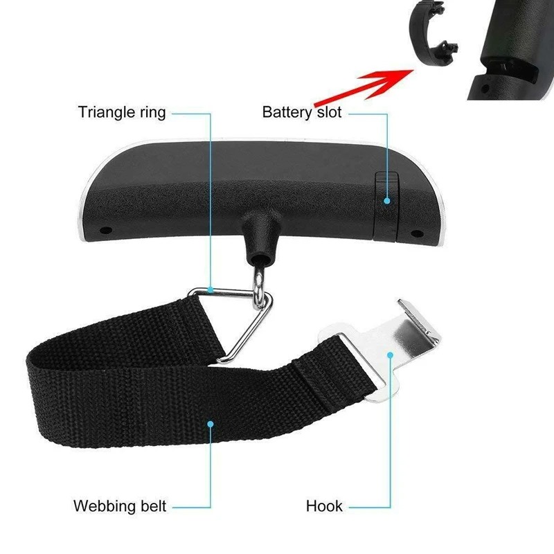 50kg 10g Portable Digital Hang - đánh giá và giá Luggage Scale Hanging