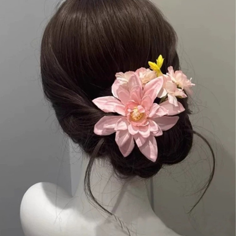 Pink Blue Flower Hair Clip New - đánh giá và giá Travel Accessories Bunnings