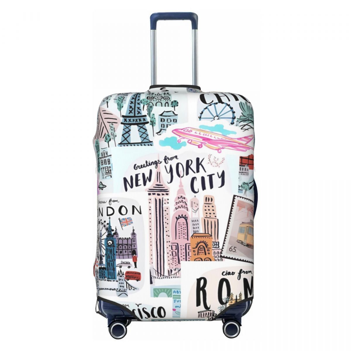 Travel Prints Suitcase Cover N - đánh giá và giá Travel Accessories New York