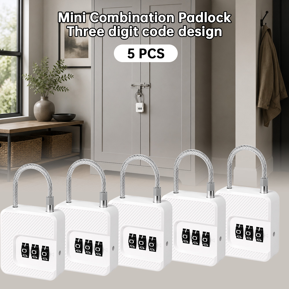 Mini 3 Digit Steel Cable Combi - đánh giá và giá Cable Lock Combination