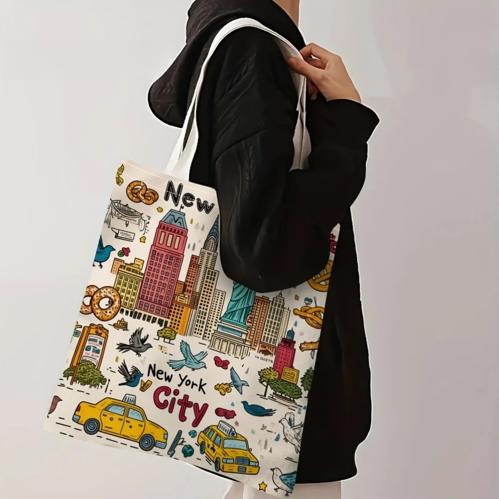 New York City Canvas Tote Bag  - đánh giá và giá Travel Accessories New York