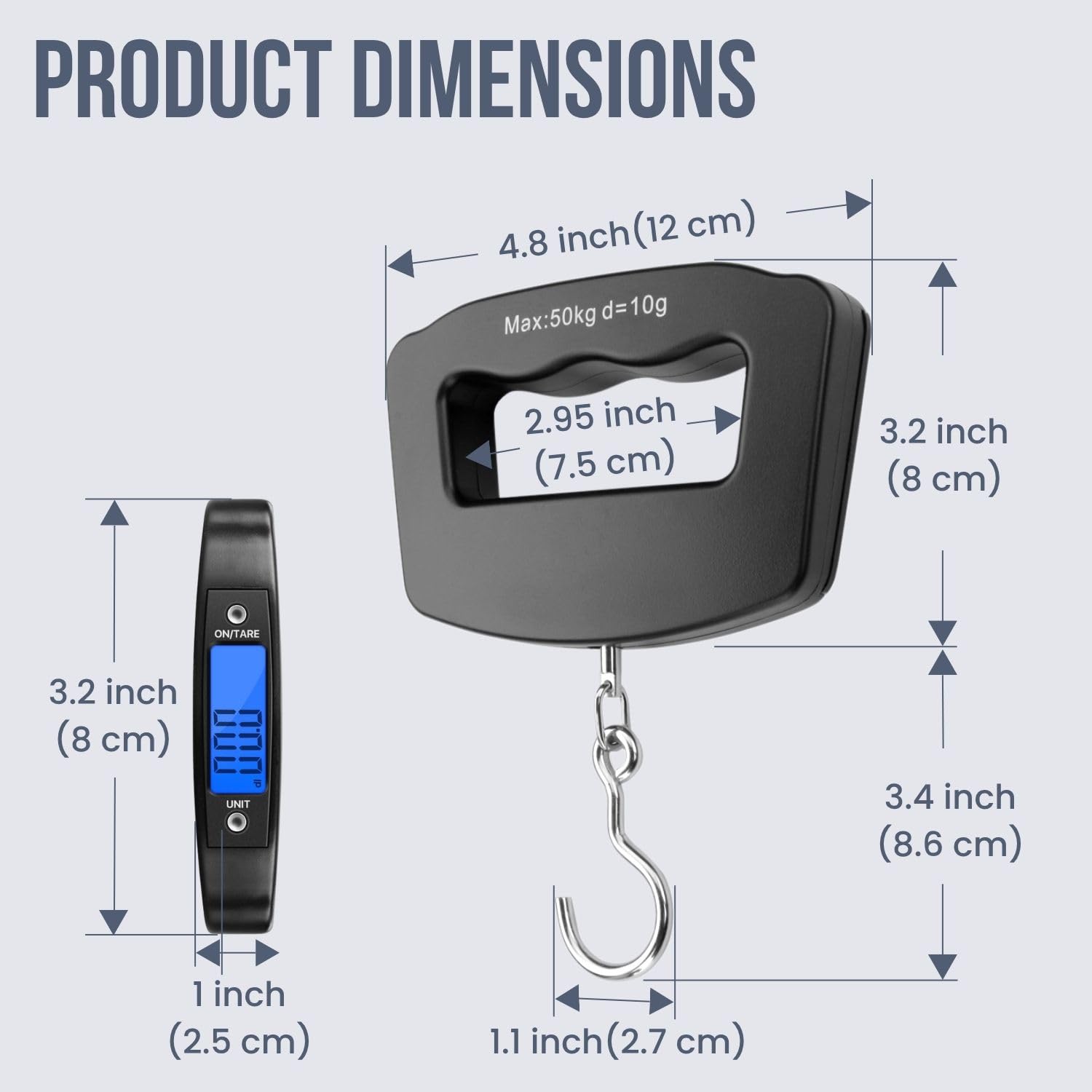 50Kg 10g Luggage Weight Scale, - đánh giá và giá Luggage Scale Hanging