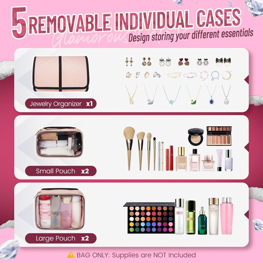 Large Travel Cosmetic Organize - đánh giá và giá Travel Accessories Jewelry