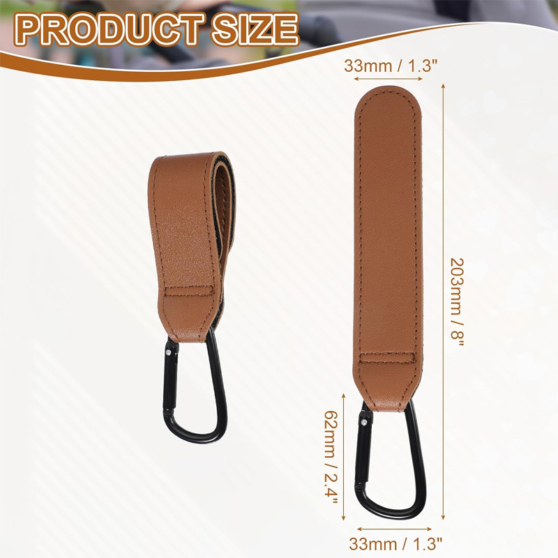 2Pcs Leather Cart Hooks Baby S - đánh giá và giá Travel Accessories For 1 Year Old