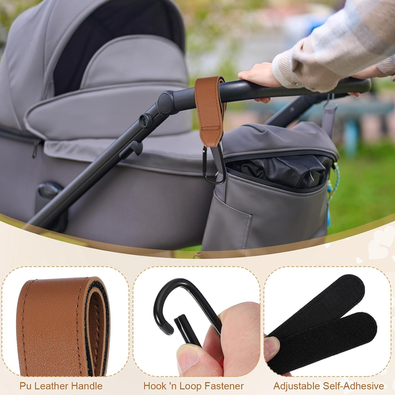 2Pcs Leather Cart Hooks Baby S - đánh giá và giá Travel Accessories For 1 Year Old