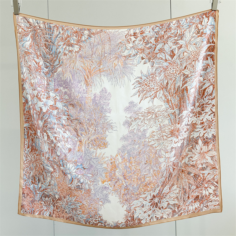 Soft Silk Scarf Women Square B - đánh giá và giá Travel Accessories Gifts For Women