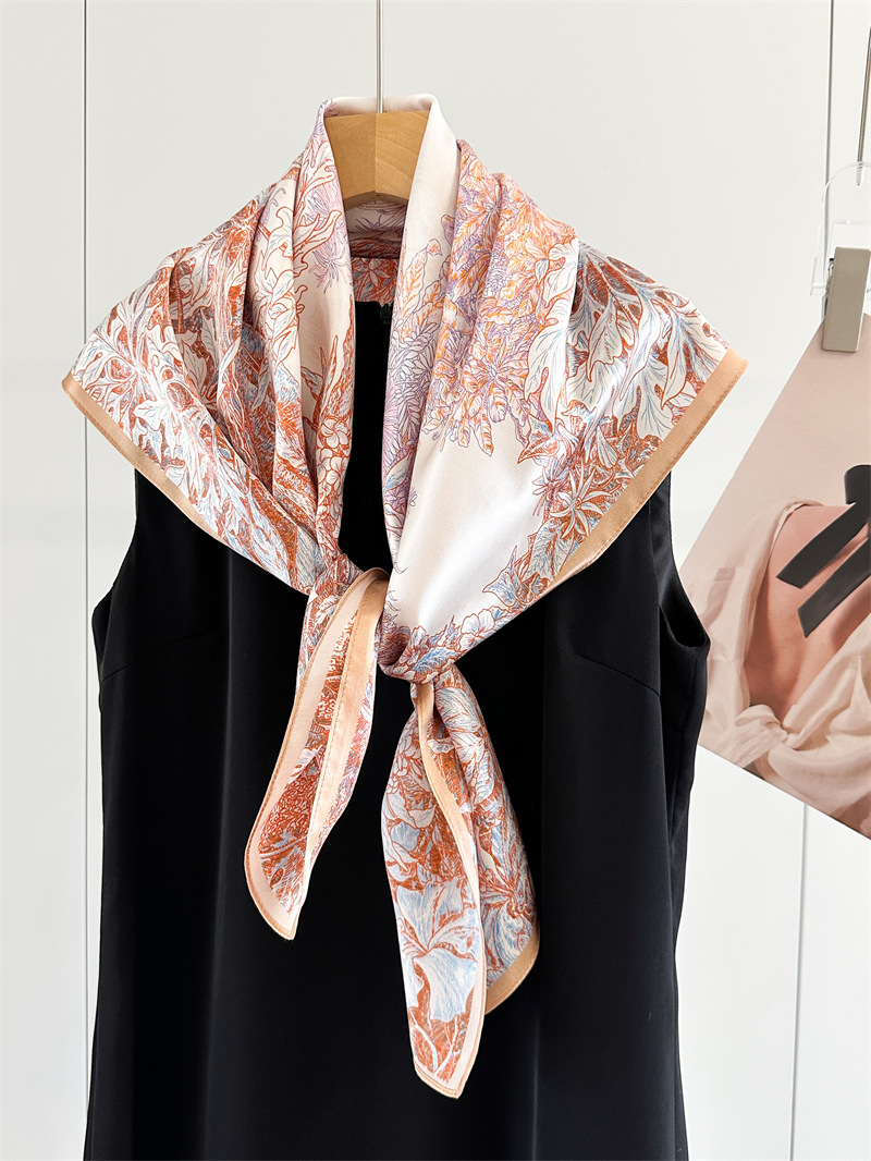 Soft Silk Scarf Women Square B - đánh giá và giá Travel Accessories Gifts For Women