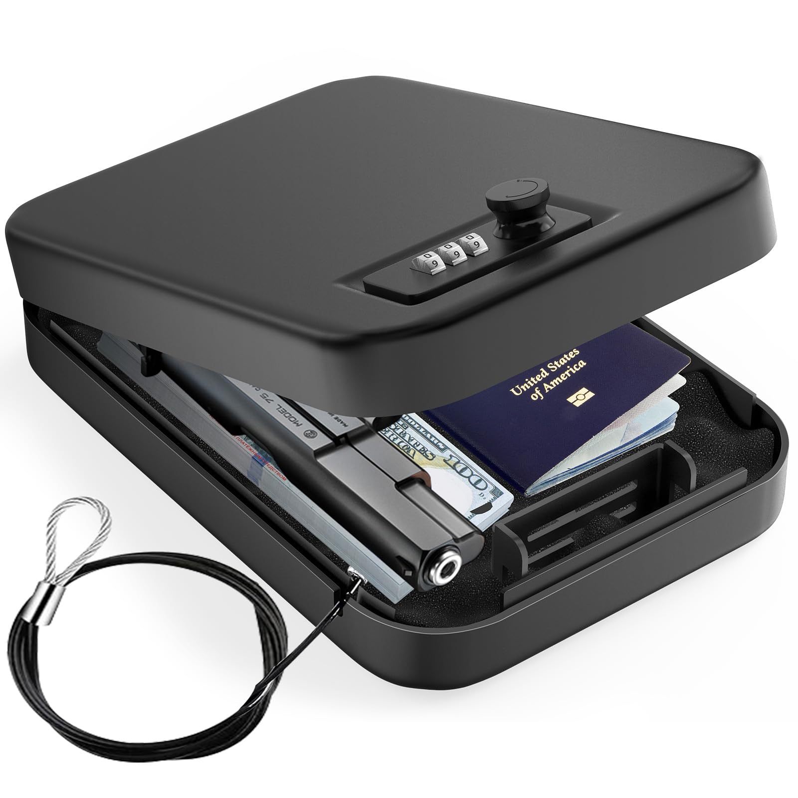 Security Safe Box Personal Saf - đánh giá và giá Cable Lock Combination