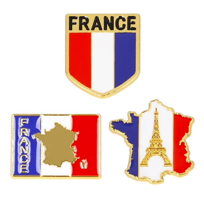 France Flag Enamel Pins Eiffel - đánh giá và giá Travel Accessories Jewelry