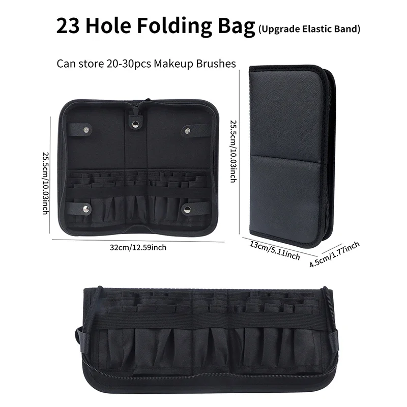 29/23 Holes Foldable Makeup Br - đánh giá và giá Travel Accessories Organizer Case